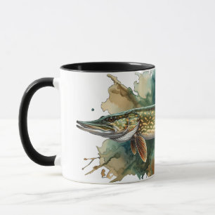 Watercolor Series: Pike Mug