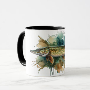 Watercolor Series: Pike Mug