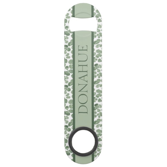 Watercolor Shamrock Clover Patterned (Front)