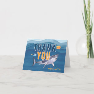 Watercolor Shark Thank You Card