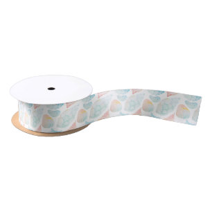 Watercolor Shell Satin Ribbon