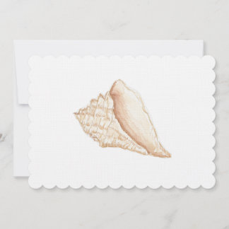 Watercolor Shell Thank You Card