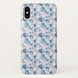 Watercolor Shells iPhone X Case
