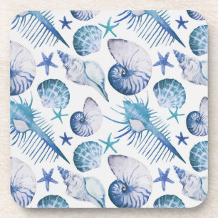 Watercolor Shells Coaster