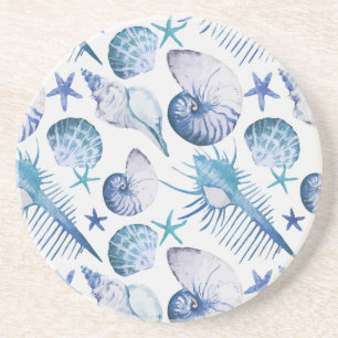 Watercolor Shells Coaster