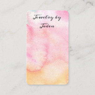 Watercolor Sherbert Jewellery Display Cards