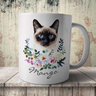 Watercolor Siamese Cat Coffee Mug