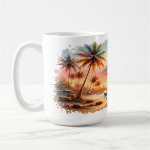 Watercolor Sketch Bali Indonesia Tropical   Coffee Mug