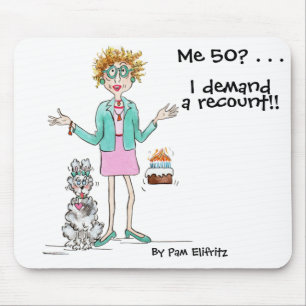 Watercolor Sketch Recount Needed at 50 years Mouse Pad