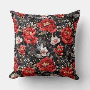 Watercolor sketched detailed pattern of delightful cushion