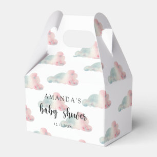 Watercolor skies - Baby Shower Favour Box