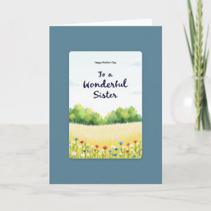 Watercolor Sky Mothers Day Card