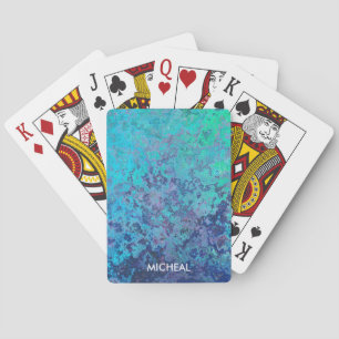 Watercolor Slpash Design   Playing Cards