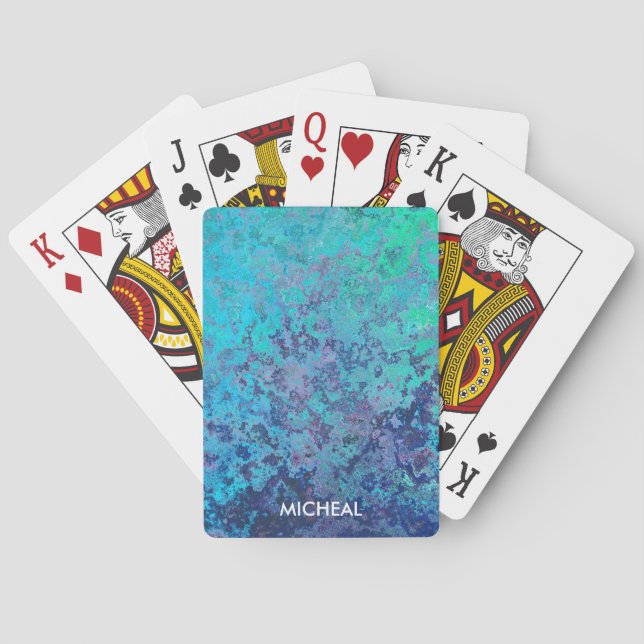 Watercolor Slpash Design | Playing Cards (Back)