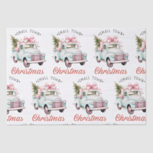 Watercolor Small Town Christmas  Tissue Paper