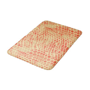 Watercolor Snake Print Bath Mat