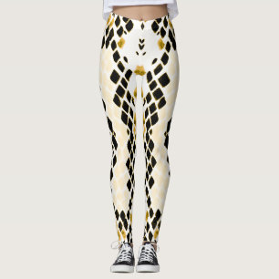 Watercolor Snakeskin: Grunge Exotic Pattern Leggings