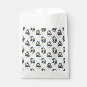 Watercolor Snowman Christmas hand drawn Favour Bag