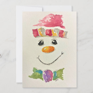 Watercolor Snowman Holiday Cards