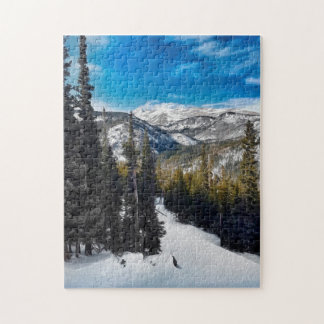 Watercolor Snowy Mountain Jigsaw Puzzle