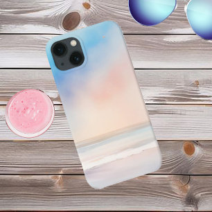 Watercolor Soft Beach iPhone 13 Case