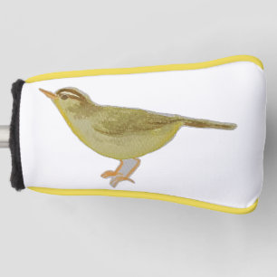 Watercolor Songbird Sulphur-breasted Warbler Golf Head Cover