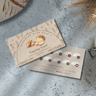 Watercolor Sourdough Bakery Loyalty Card