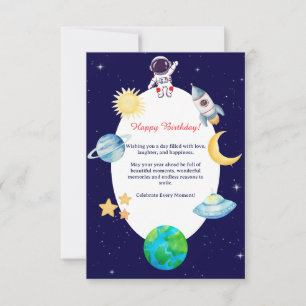 Watercolor Space Birthday Party