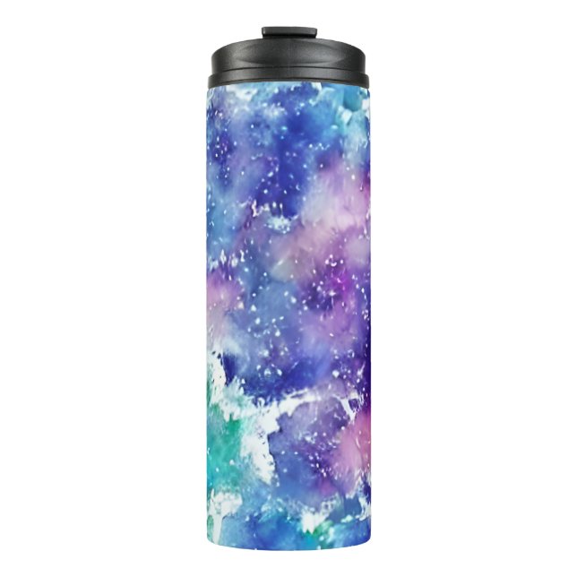 Watercolor space thermal tumbler (Front)