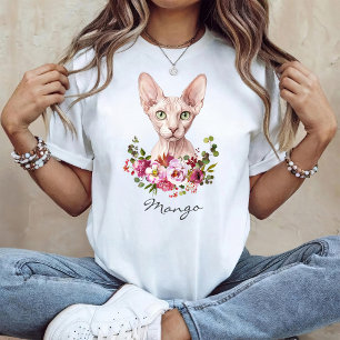 Watercolor Sphynx Cat T-Shirt