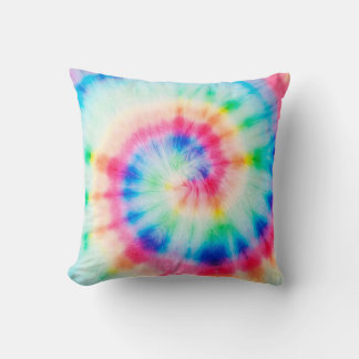 Watercolor Spiral. Organic Artistic Dirty Art. Spi Cushion