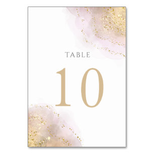 watercolor splash design Table Number 10