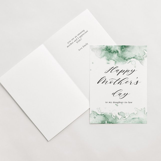 Watercolor Splash Happy Mother's Day Card (Creator Uploaded)