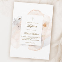 watercolor splashes and flowers n4 | Baptism