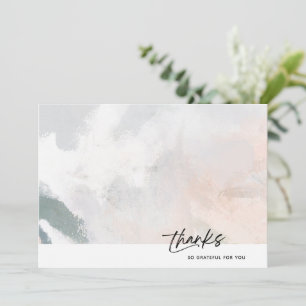 Watercolor SplashThank You Card So Grateful
