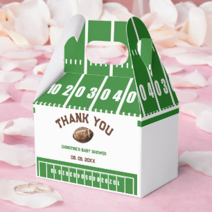 Watercolor Sport Football Baby Shower  Favour Box