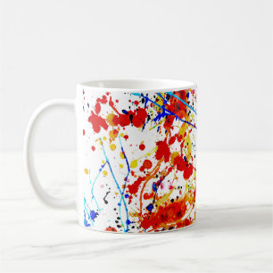Watercolor Spots White Background Pattern Coffee Mug