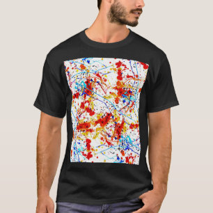 Watercolor Spots White Background Pattern T-Shirt