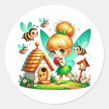 Watercolor Spring Baby Fairy