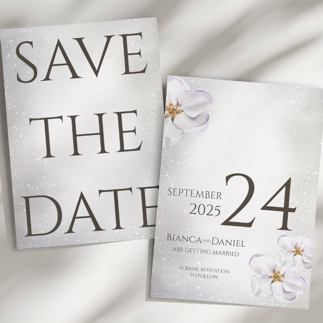 watercolor spring blossom wedding Save the date (Creator Uploaded)