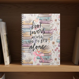 Watercolor Spring Bookish Notebook
