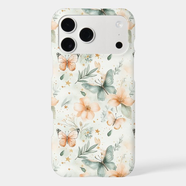 Watercolor Spring Floral Butterfly (Back)