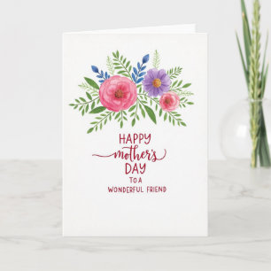 Watercolor Spring Mothers Day Card