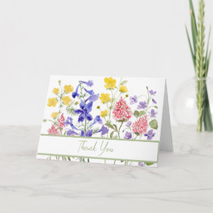Watercolor Spring Wildflower Note Card