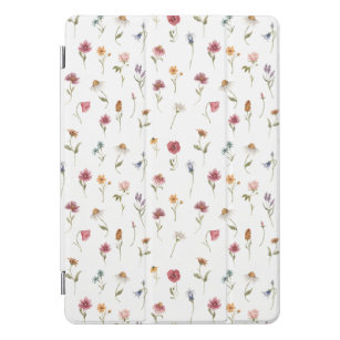 Watercolor Spring Wildflower Pattern iPad Pro Cover