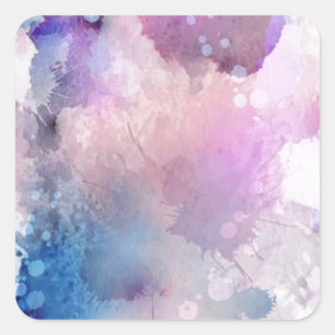 Watercolor Square Sticker