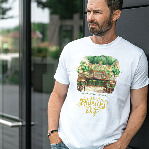 Watercolor St. Patrick's Day Pub Party T-Shirt