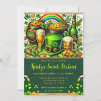 Watercolor St Patrick's Day Sweet Sixteen