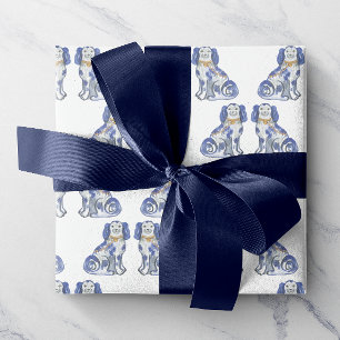 Watercolor Staffordshire Dogs Wrapping Paper