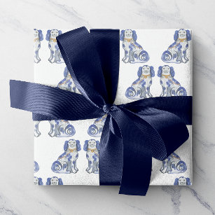 Watercolor Staffordshire Dogs Wrapping Paper